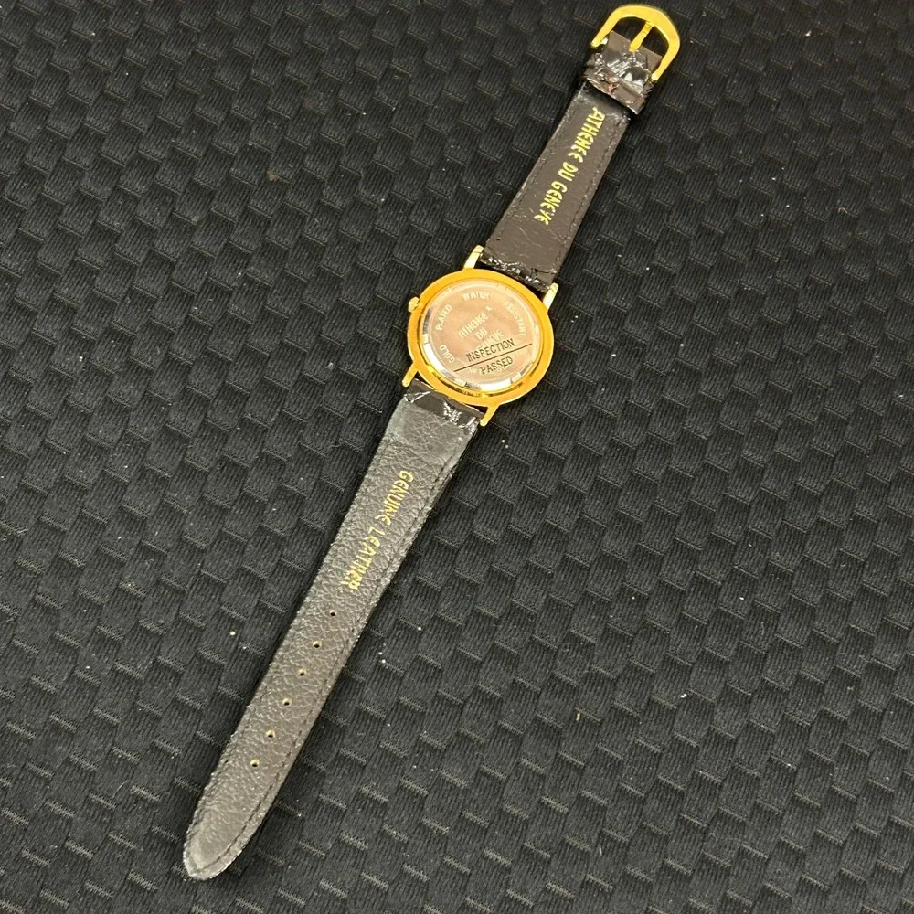 Athenee Du Geneve Cardiac Diagnostic Institute 18k Gold Plated‎ Watch Never Worn